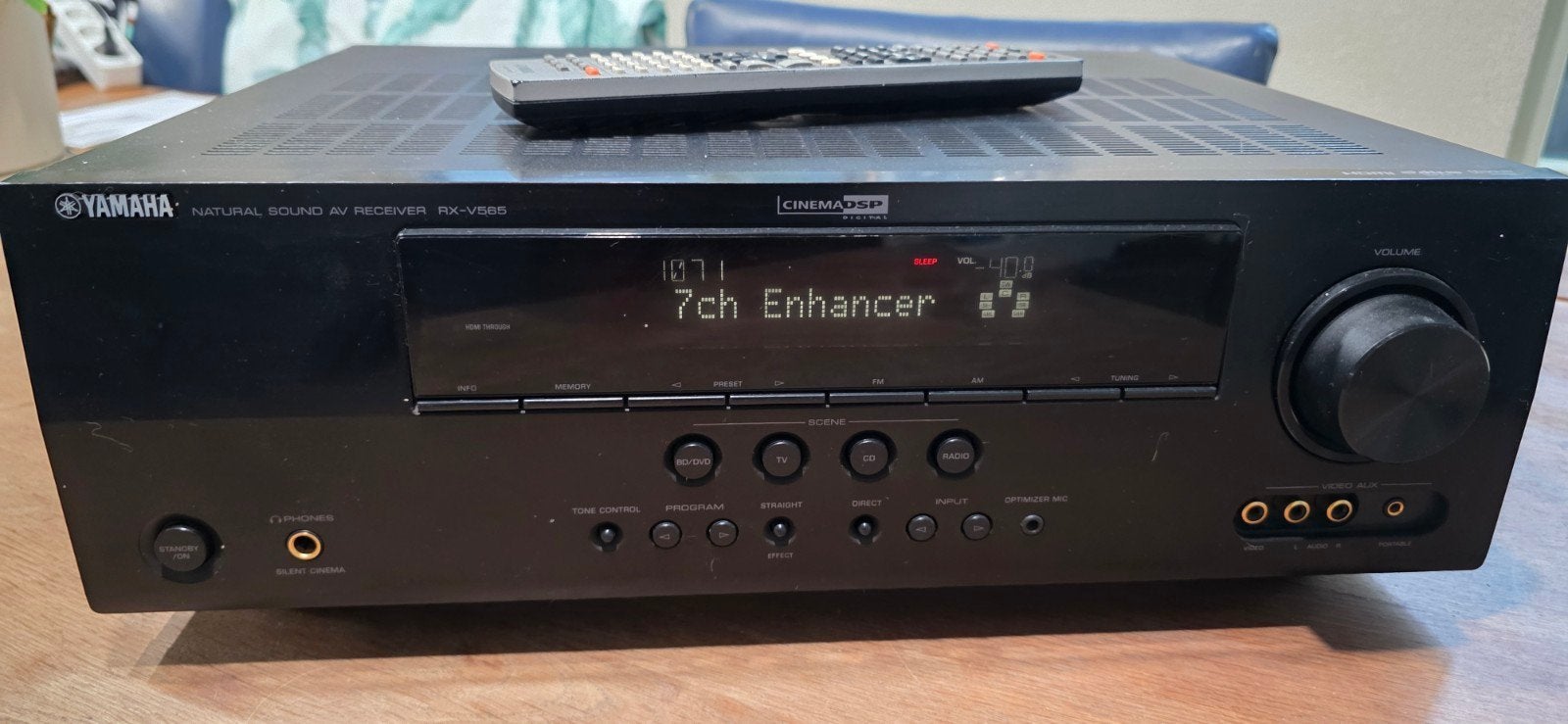 Yamaha RX-V585 AV Receiver, Audio, Tv en Foto, Ophalen, Gebruikt, Yamaha, 120 watt of meer