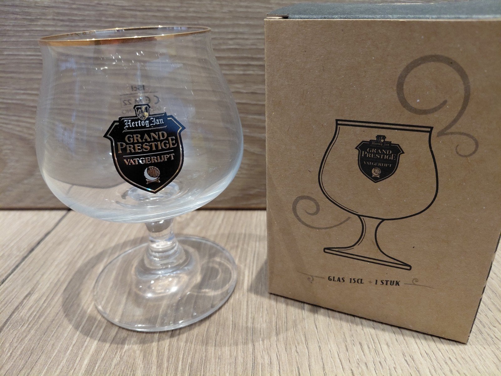 Hertog Jan Grand Prestige proefglazen. 15cl, Ophalen of Verzenden, Nieuw, Glas of Glazen, Hertog Jan