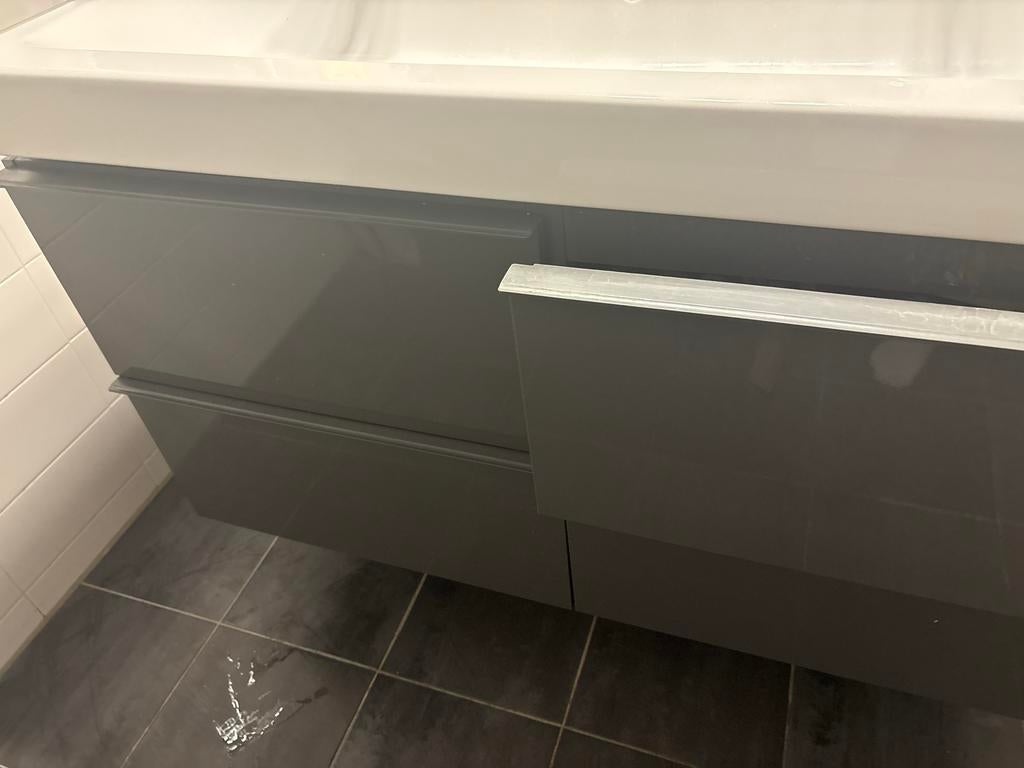 IKEA GODMORGON wastafel ladekast 122x49x69 cm, Gebruikt, 100 tot 150 cm, Ophalen of Verzenden, Minder dan 100 cm