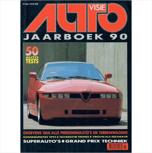 Autovisie Jaarboek 1990 #1 Nederlands, Ophalen of Verzenden, Gelezen, Algemeen