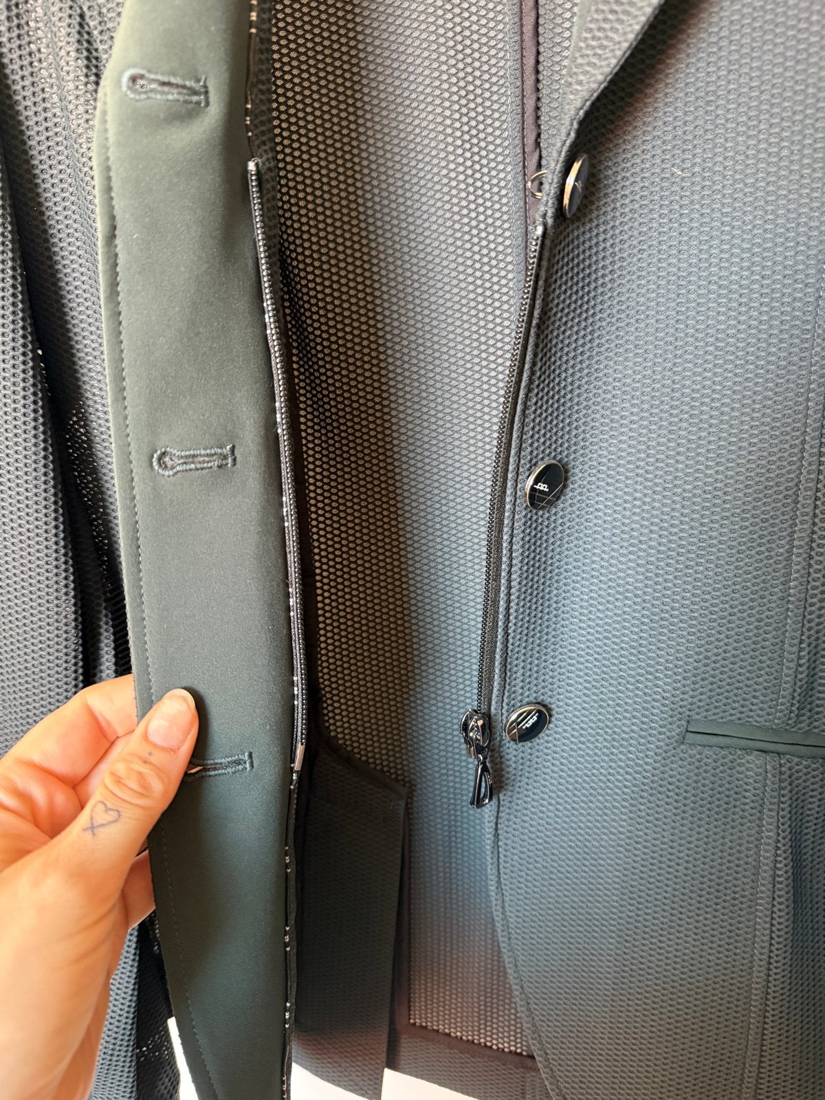Wedstrijd jas - Donker groen, Maat M, Ophalen of Verzenden, Zo goed als nieuw, Dressuur, Bovenkleding