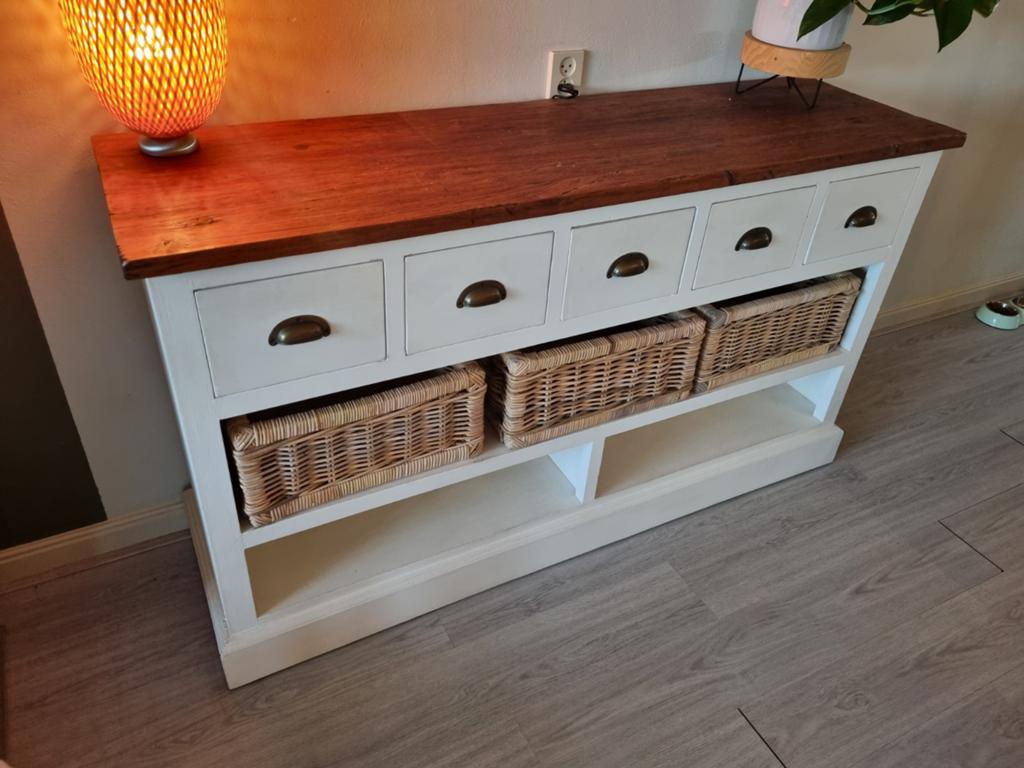 Riviera maison newport dressoir, Ophalen, Gebruikt, 25 tot 50 cm, 150 tot 200 cm