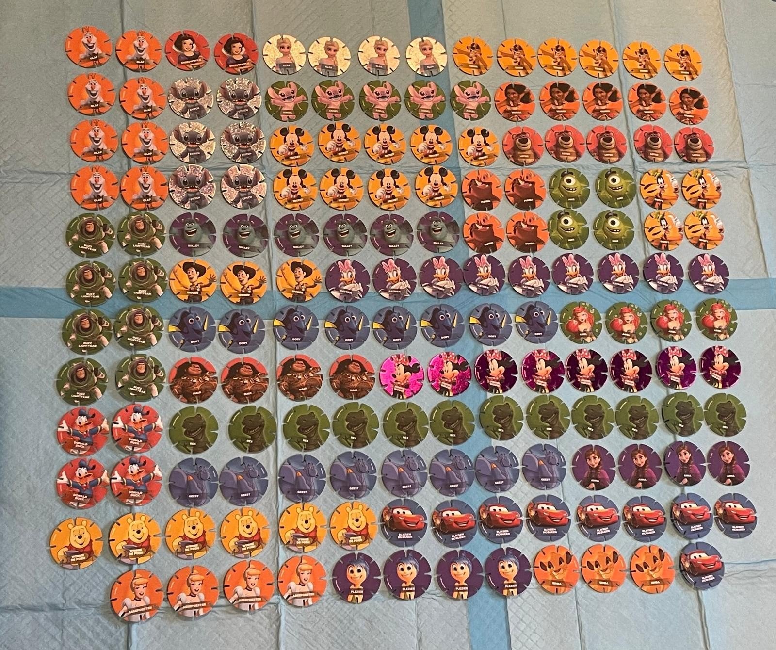 Grote verzameling Disney Diskeyz per stuk 0,50 cent, Albert Heijn, Ophalen of Verzenden