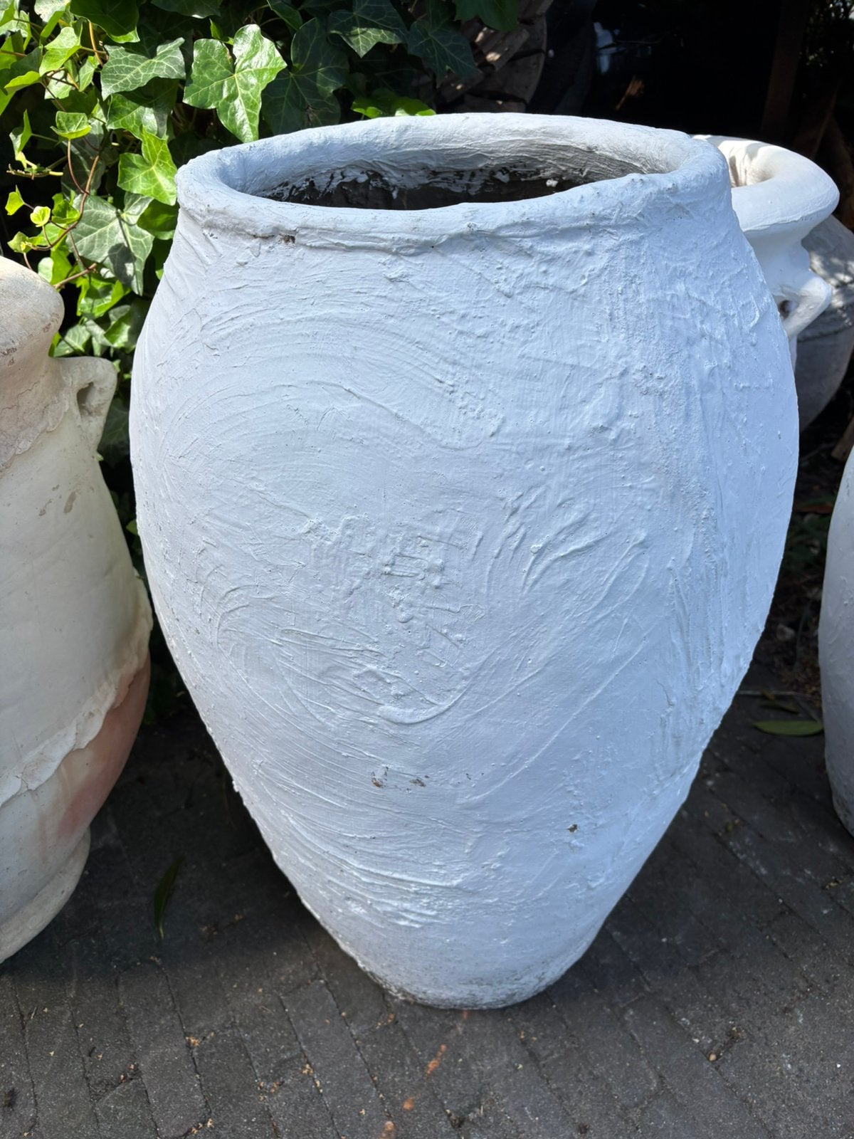 Oude grote pot olijfpot olijfboom, Ophalen