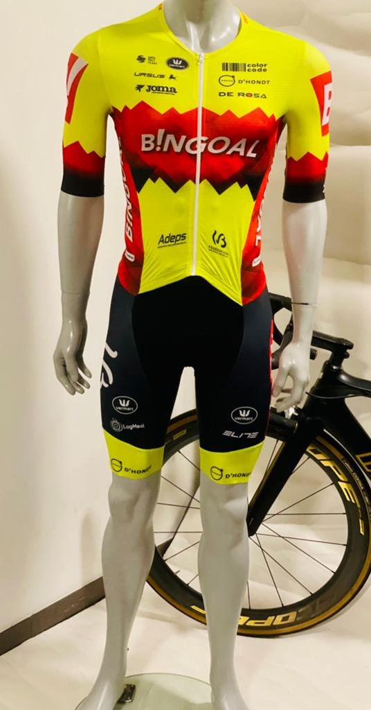 Wielrenkleding wielrenpak snelpak speedsuit roadsuit maat M, Ophalen of Verzenden, Zo goed als nieuw, Bovenkleding, Heren