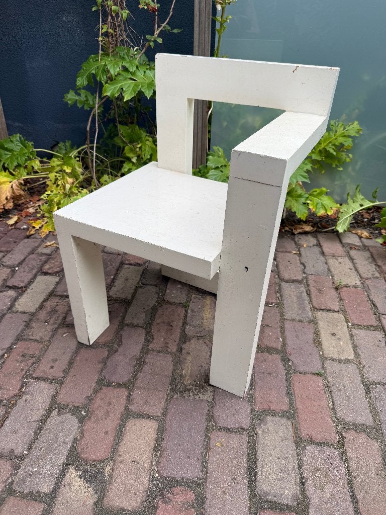 Steltman Stoel Gerrit Rietveld. Massief Grenen, Huis en Inrichting, Stoelen, Ophalen, Gebruikt, Twee, Overige kleuren