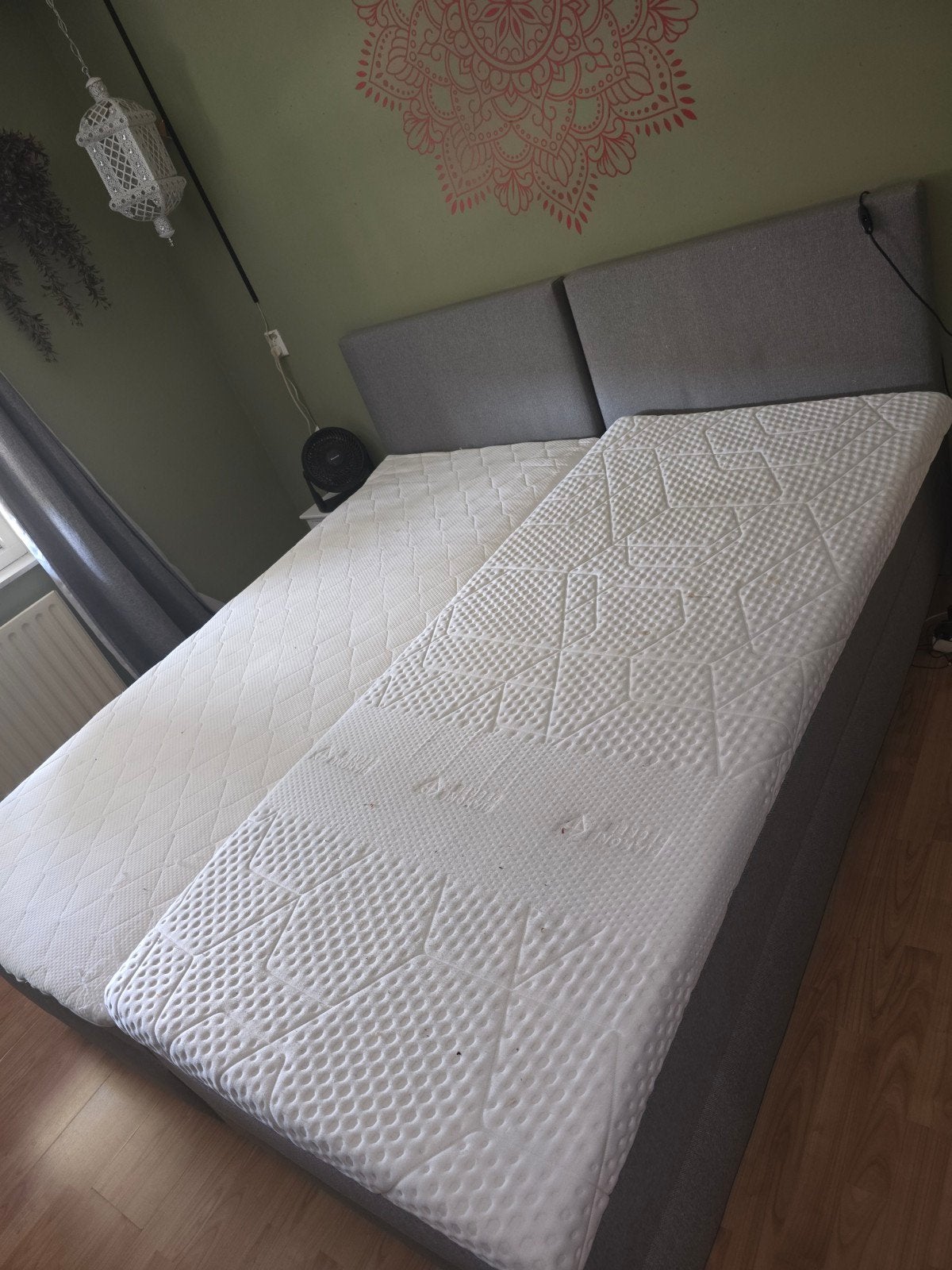 Boxspring, Ophalen, Zo goed als nieuw, Eenpersoons, 90 cm