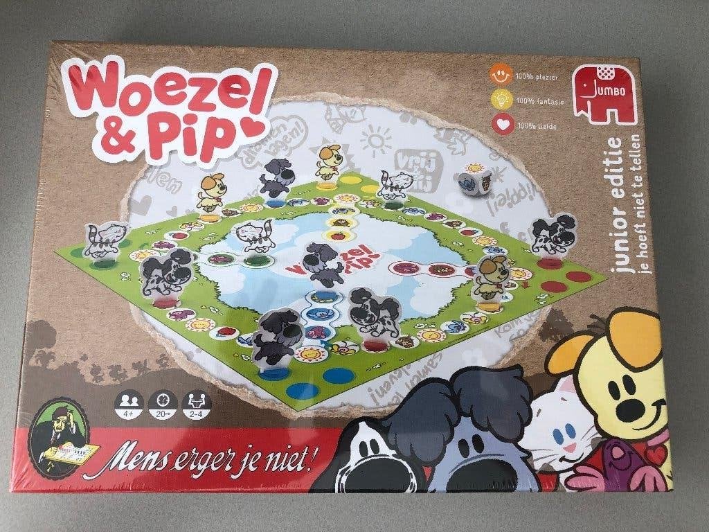 Spel Woezel en Pip Mens erger je niet, Hobby en Vrije tijd, Ophalen of Verzenden, Nieuw