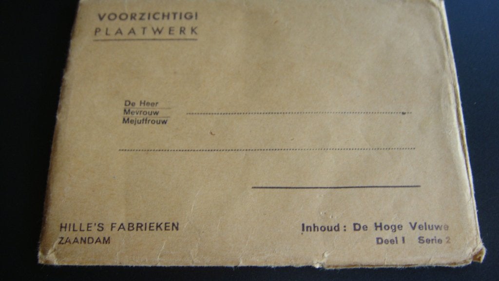 Hille's  Zaandam verzamelplaatjes serie  De Hoge Veluwe., Ophalen of Verzenden, Gelezen, Plaatjesalbum