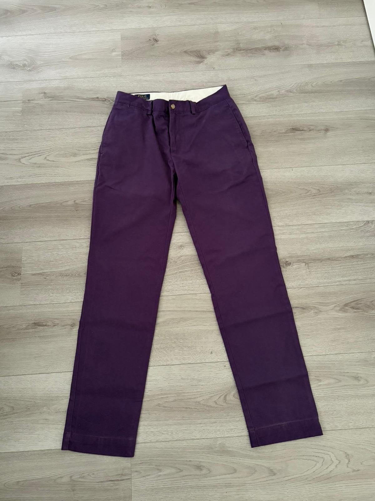 Polo Ralph Lauren Chino Broek - Maat 32/34 - Paars, Ophalen of Verzenden, Zo goed als nieuw, Paars, Polo Ralph Lauren