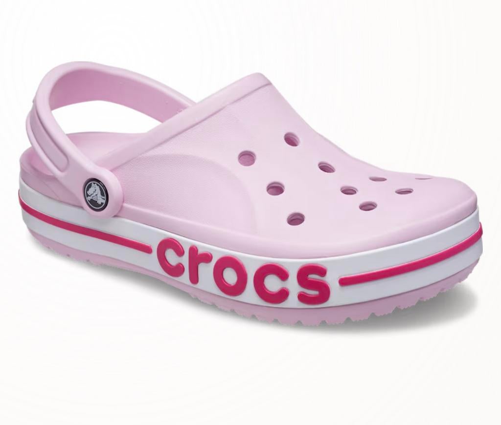 Pink crocs - maat 25-34.5, Kinderen en Baby's, Ophalen of Verzenden, Zo goed als nieuw, Meisje, Overige typen