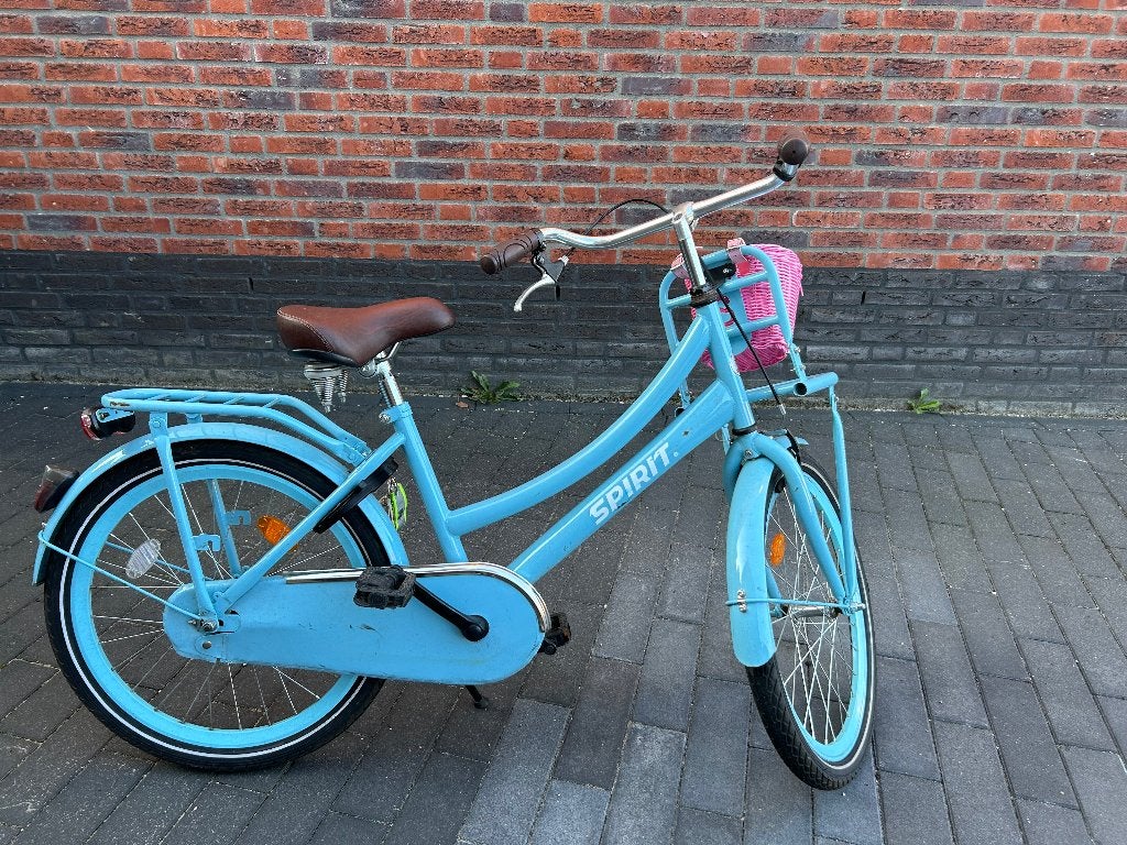 Meisjesfiets Spirit 22 inch met voordrager, Fietsen en Brommers, Ophalen, Terugtraprem, 22 inch, Gebruikt