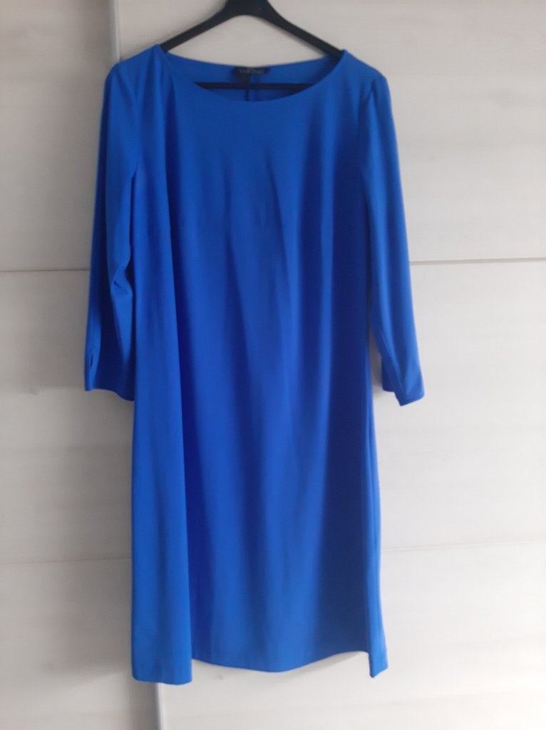 Kobaltblauwe jurk maat XL - La Dress by Simone, Blauw, Maat 46/48 (XL) of groter, Ophalen of Verzenden, Zo goed als nieuw
