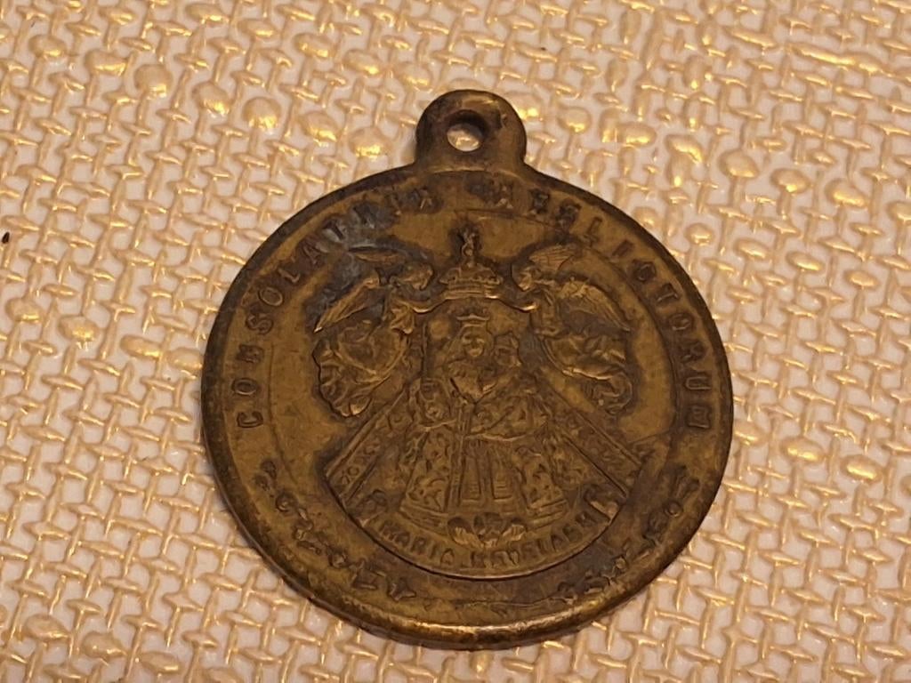 Antieke Maria Kevelaer Medaille - Religieus Devotionalia, Ophalen of Verzenden