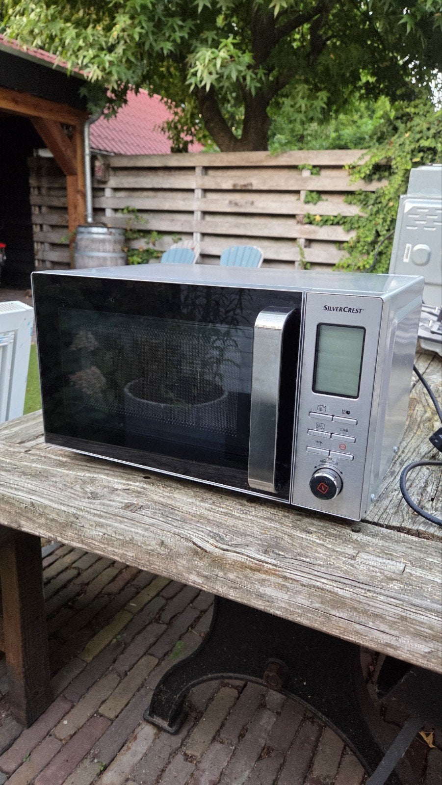 SilverCrest Combimagnetron SMW 800 F2, Witgoed en Apparatuur, Ophalen, Combimagnetron, Grill, Zo goed als nieuw