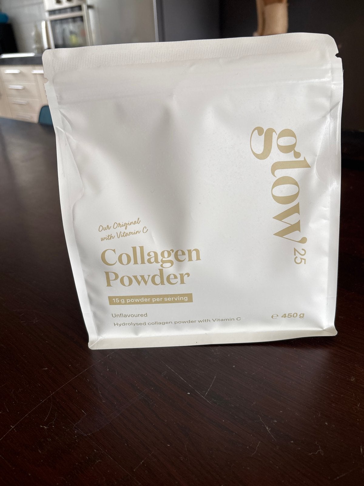 Glow25 Collageen Poeder 450g ongeopend, houdbaar tot mei 202, Ophalen of Verzenden, Nieuw, Poeder of Drank