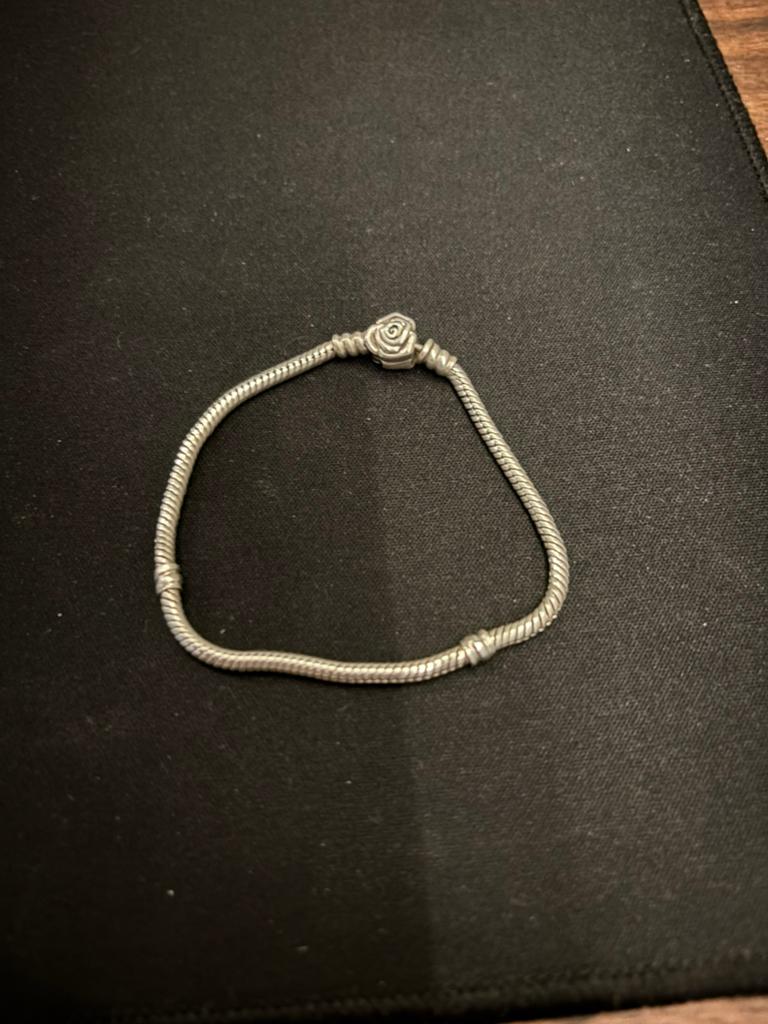 Pandora Armband Roos, Ophalen of Verzenden, Zo goed als nieuw, Zilver