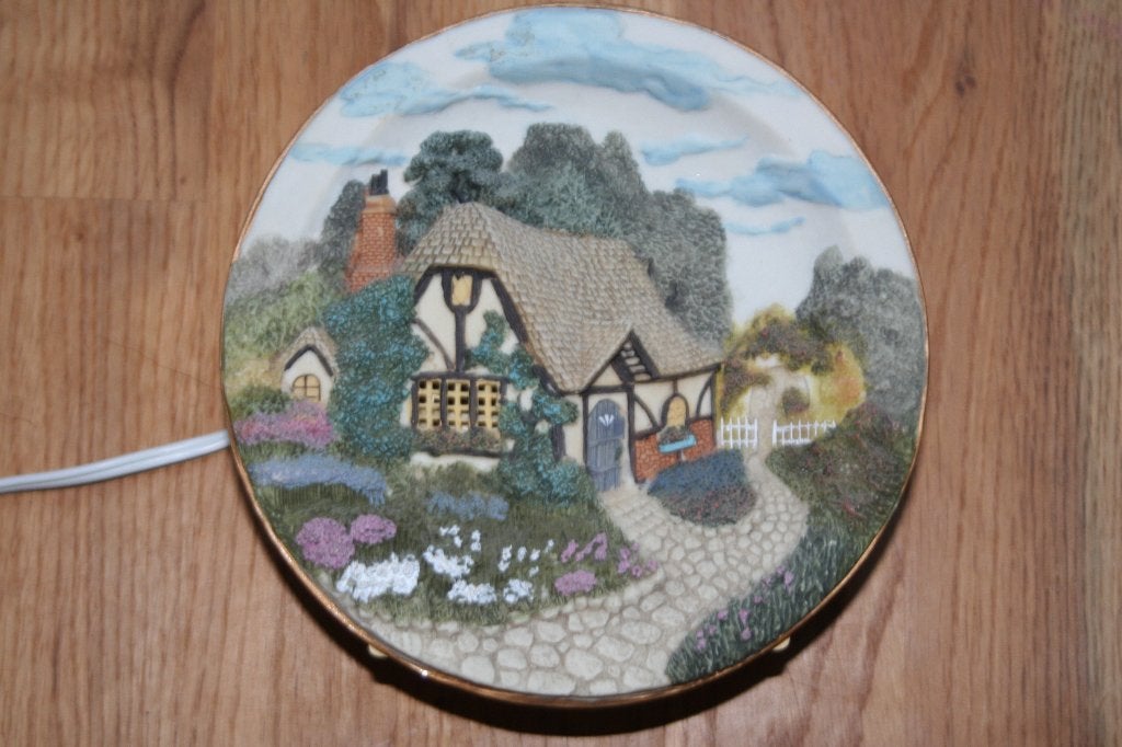 Decoratieve Wandlampje met Engels Cottage Motief, Ophalen of Verzenden