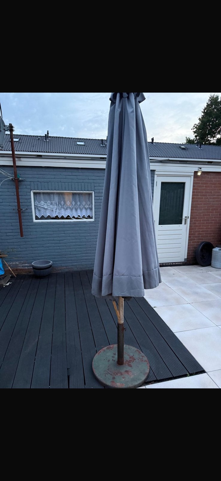 Parasol, Tuin en Terras, Ophalen, Zo goed als nieuw, Zweefparasol