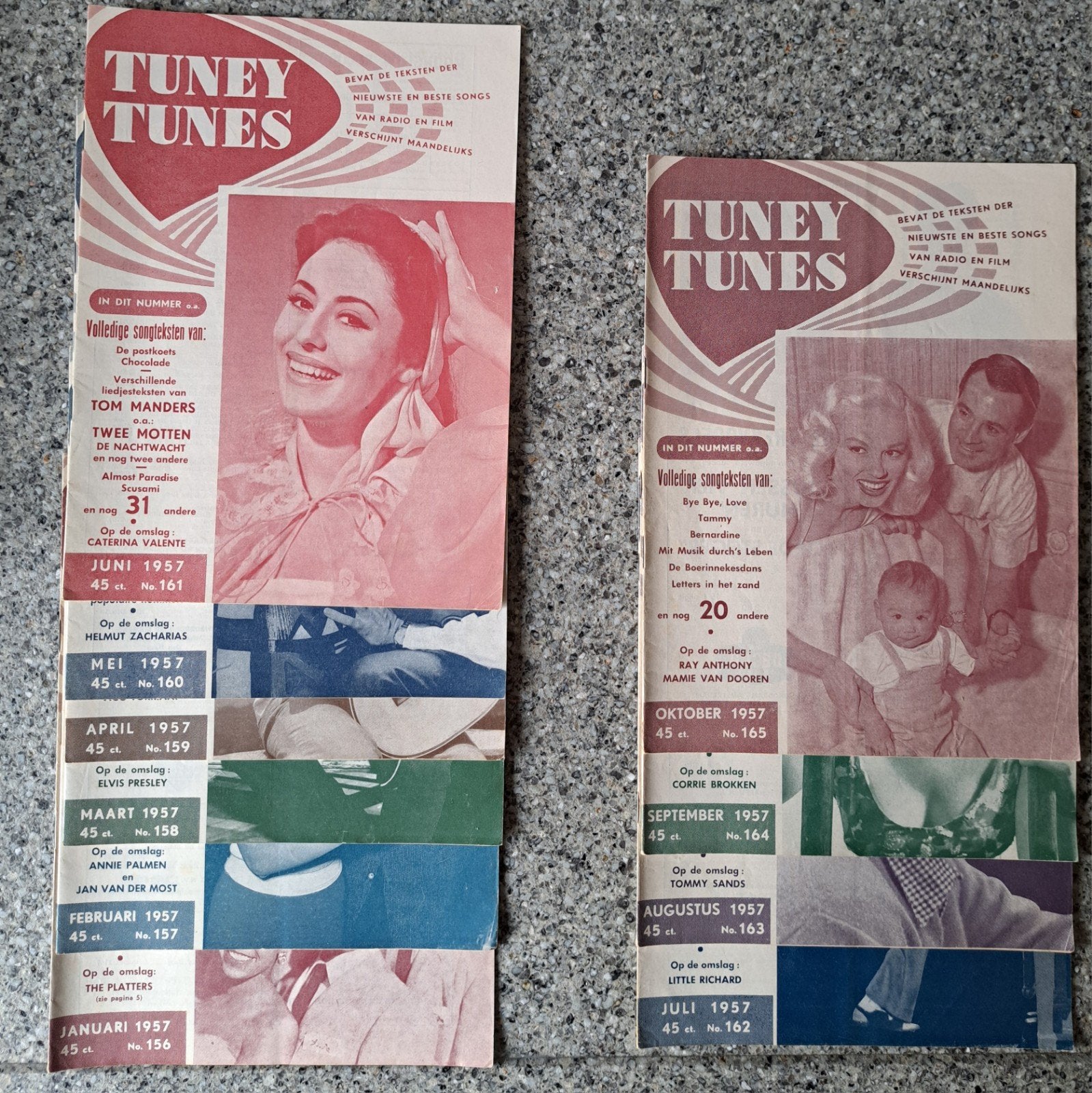 10 delen  jaargang Tuney Tunes 1957 in goede staat., Ophalen of Verzenden, Gelezen, Artiest
