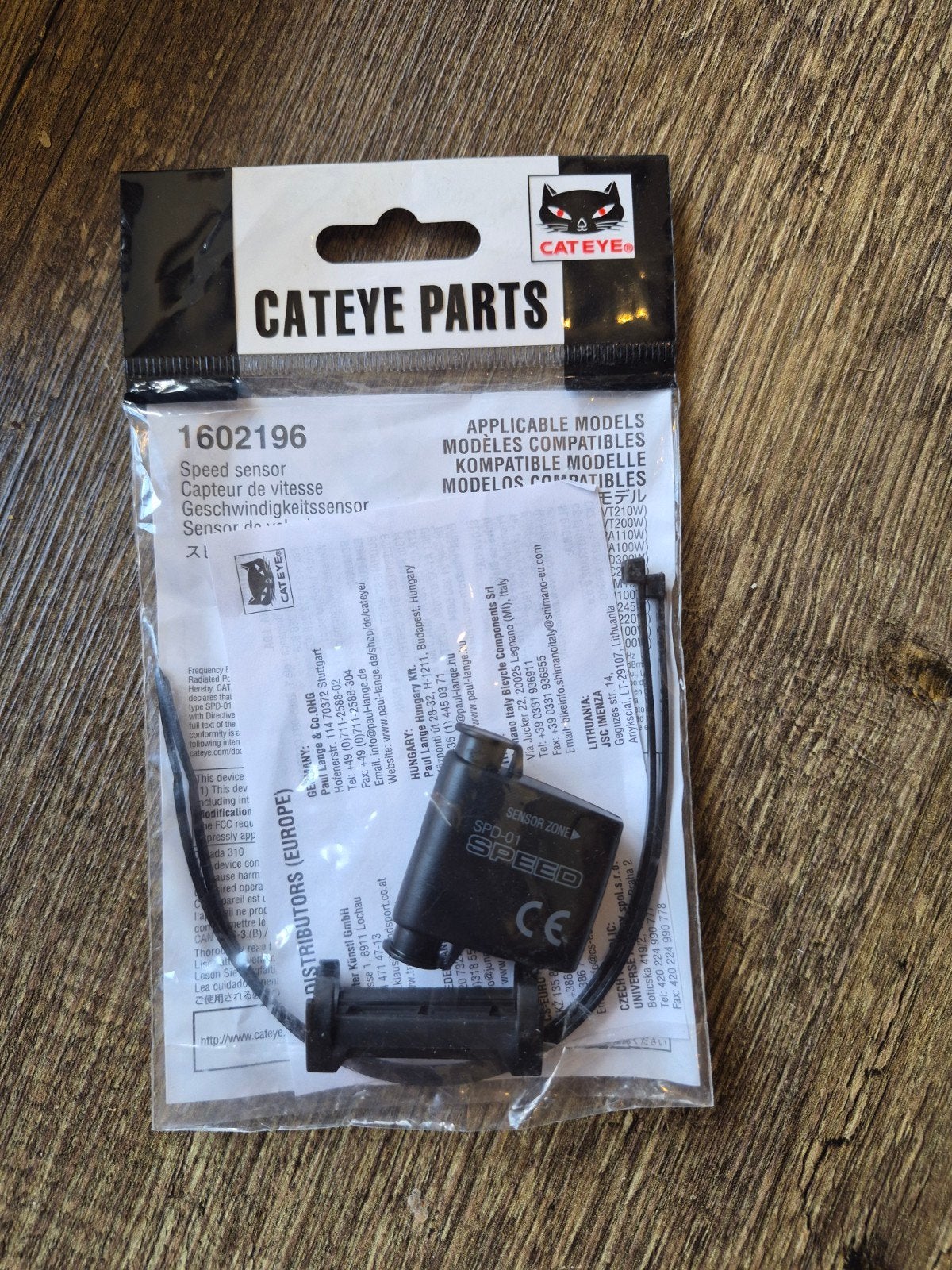 Cateye SPD-01 Snelheidssensor voor Fietscomputer, Ophalen, Snelheidssensor, Nieuw