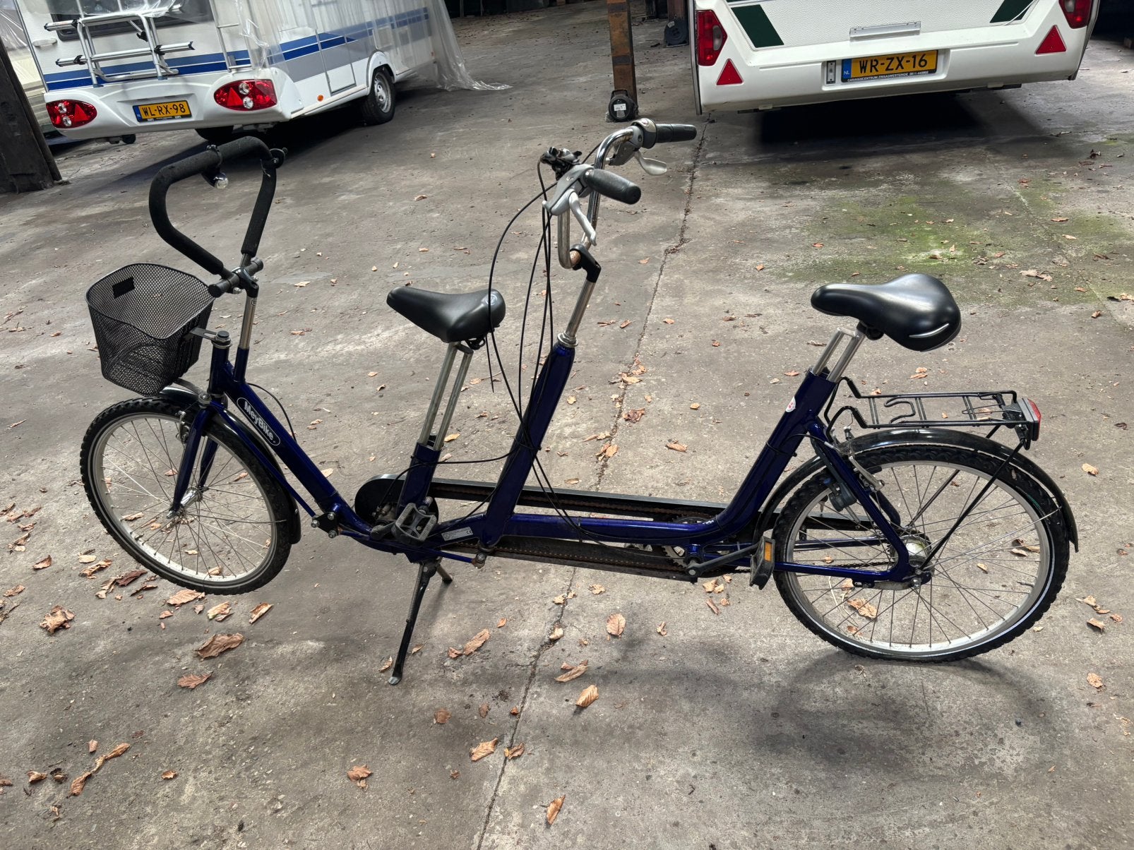 Meybike ouder-kind tandem, Fietsen en Brommers, Ophalen, Minder dan 10 versnellingen, Gebruikt, Minder dan 49 cm