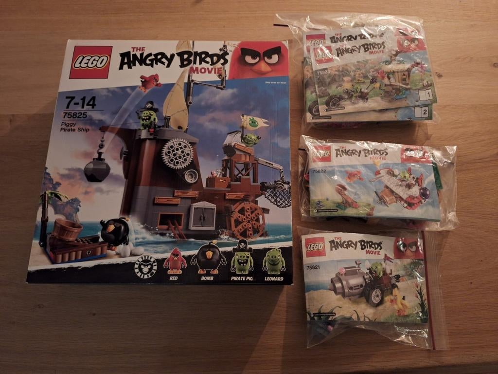 Lego angry birds the movie 75821 75822 75823 75825, Ophalen of Verzenden, Nieuw, Complete set, Lego