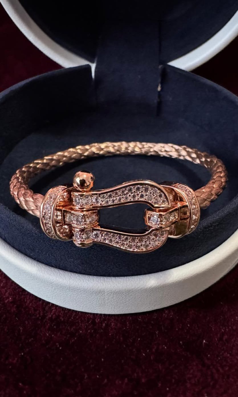 Fred force 10 armband rose goud 18 cm, Ophalen of Verzenden, Nieuw, Goud, Staal