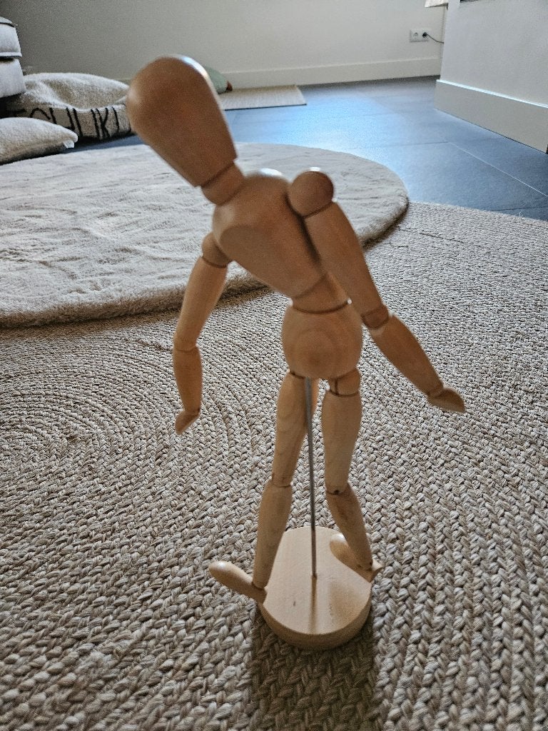Houten ledenpop, Hobby en Vrije tijd, Ophalen of Verzenden, Zo goed als nieuw, Overige typen