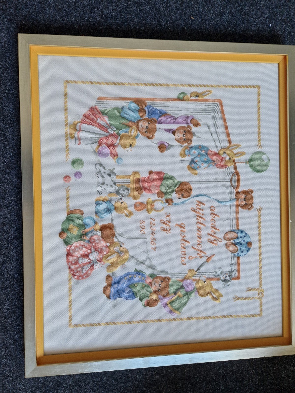 Zelf geborduurd schilderij, Ophalen, Minder dan 50 cm, Gebruikt, Oorspronkelijke maker