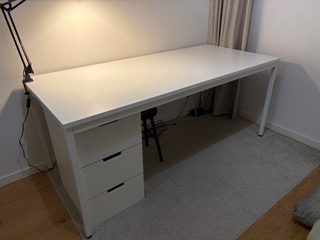 werk- of bureautafel, Ophalen, Demontabel, Gebruikt, Industrieel