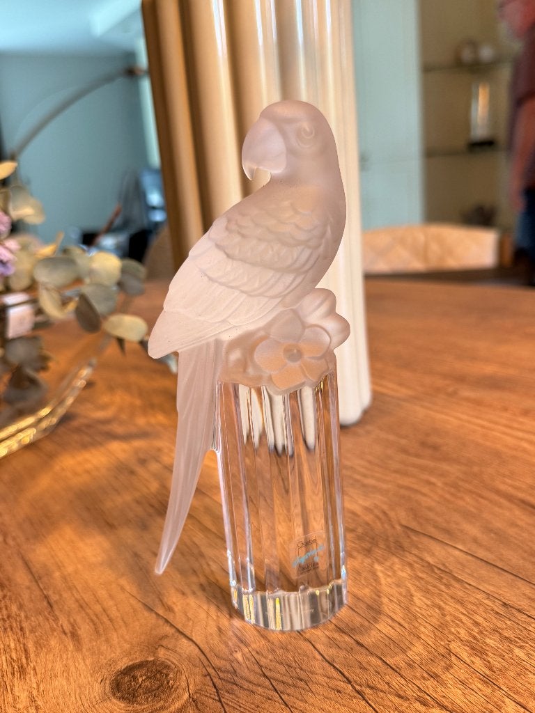 Goebel Papegaai mat kristal sculptuur, Antiek en Kunst, Ophalen of Verzenden