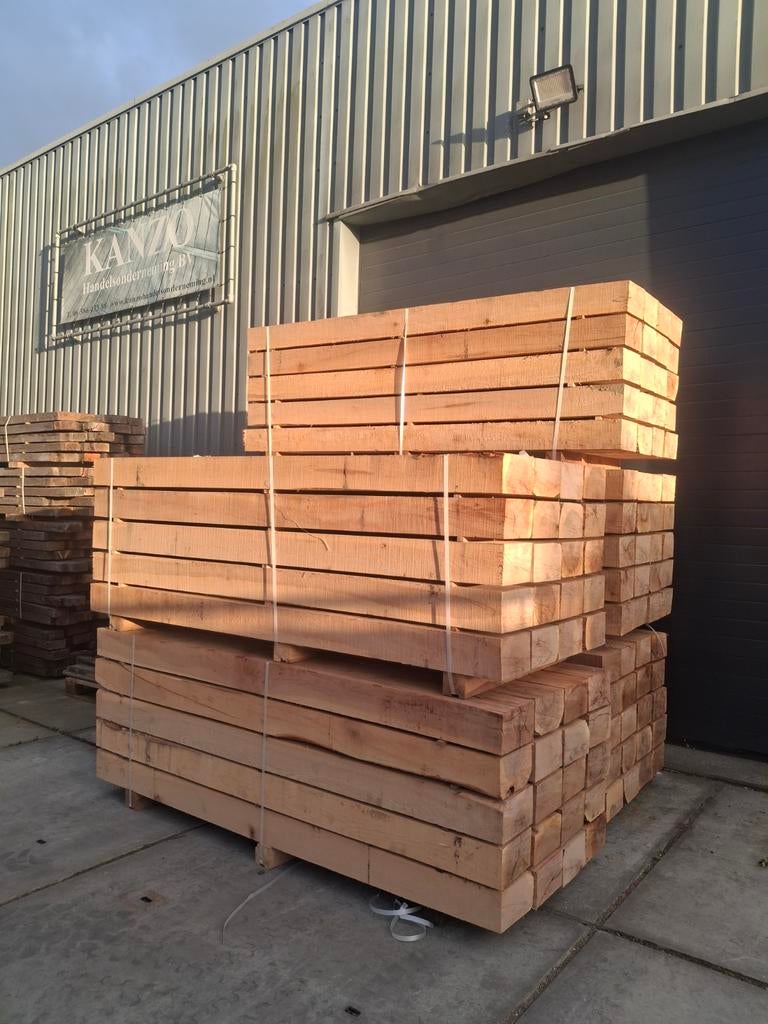 Eiken bielzen Nieuw, Ophalen, Nieuw, 250 cm of meer, Planken