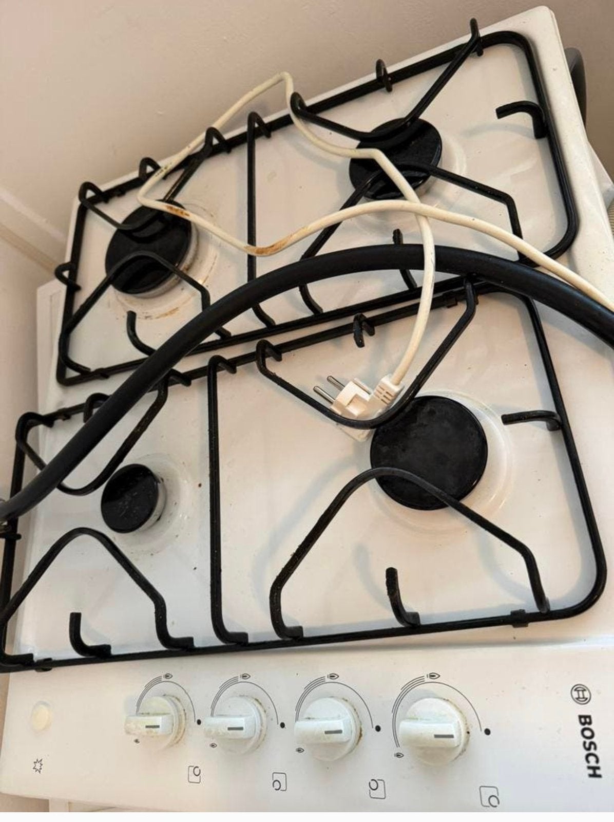 Bosch kookplaat 4 pitten, Zo goed als nieuw, Inbouw, Gas, 4 kookzones