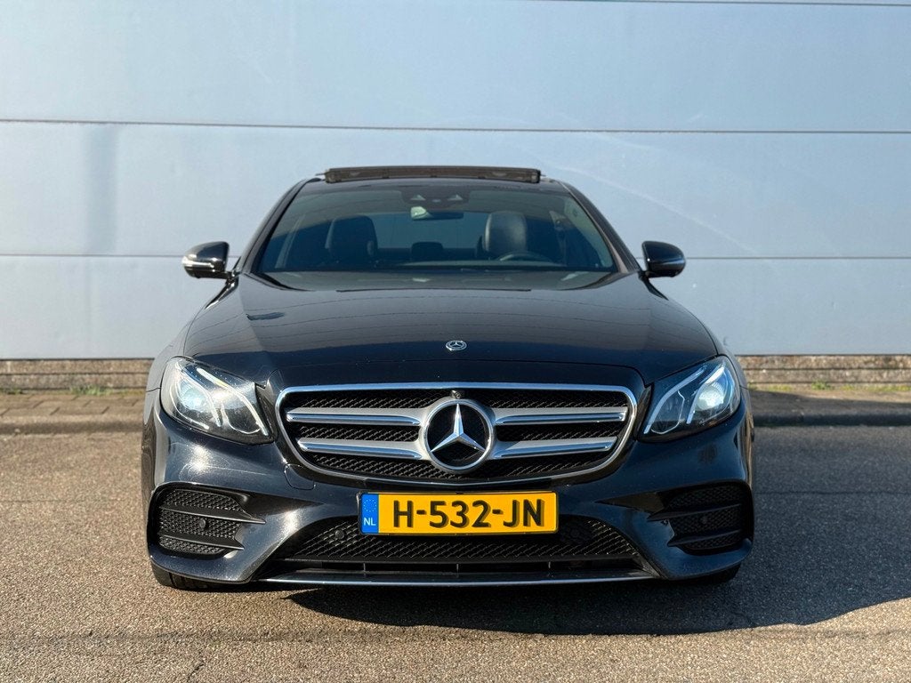 Mercedes-Benz E-klasse E220 d AMG 194PK (bj 2019) PANO|360CA, Achterwielaandrijving, Gebruikt, 4 cilinders, Leder en Stof
