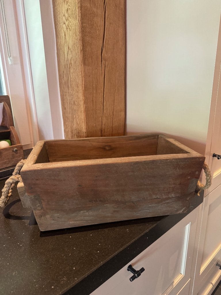 Houten bak, Huis en Inrichting, Verzenden, Overige typen, Zo goed als nieuw, Rechthoekig