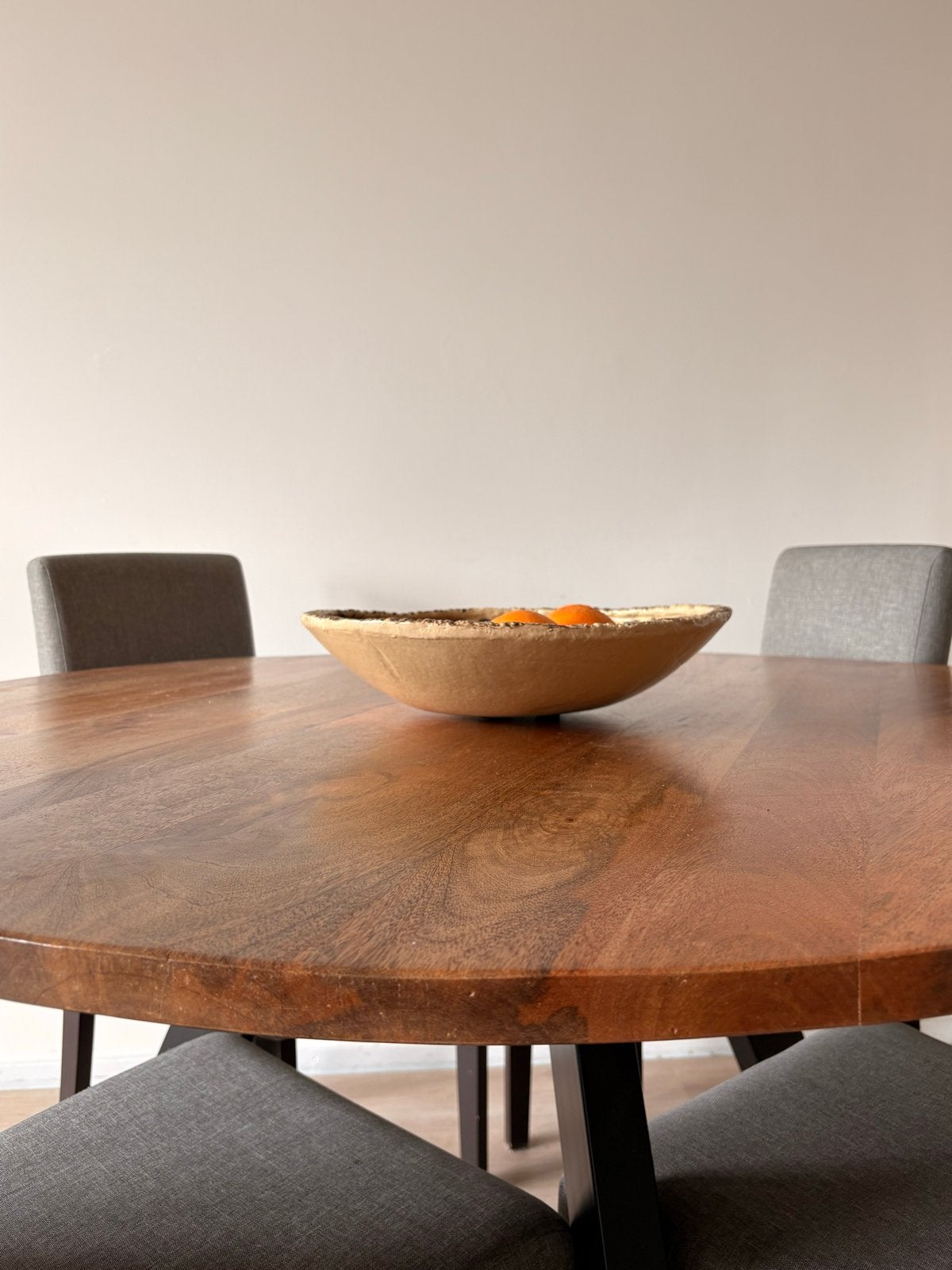 Ronde eettafel (120 cm), Huis en Inrichting, Tafels | Eettafels, Ophalen, Gebruikt, 100 tot 150 cm, Rond