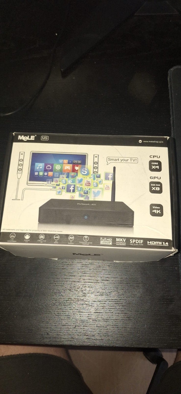 MeLE M9 Android TV Box - Smart TV Ervaring, Ophalen of Verzenden, Nieuw, HDMI, Zonder harde schijf