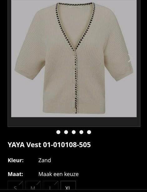 Gezocht dit leuke vestje van YAYA maat L, Beige, Maat 42/44 (L), Nieuw, Ophalen of Verzenden