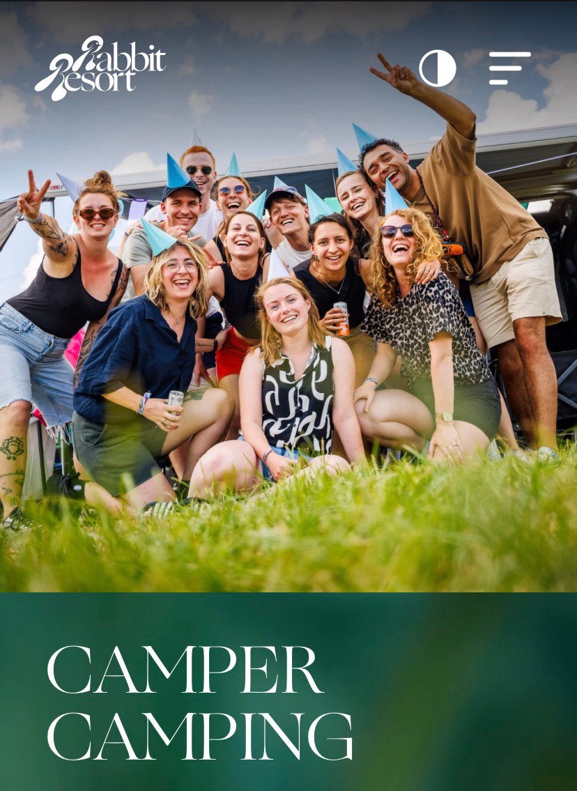 GEZOCHT : camperplaats small (DOWN THE RABBIT HOLE), Eén persoon