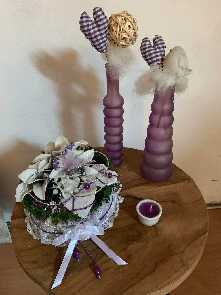Verschillende paarse decoratie items, zie foto’s, Ophalen of Verzenden, Zo goed als nieuw