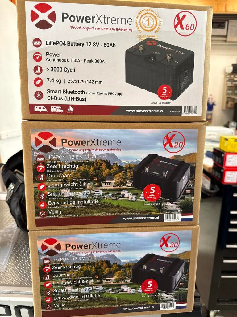 PowerXtreme LiFePO4 Accu's  Camper & Caravan PRIJSGARANTIE, Ophalen of Verzenden, Nieuw