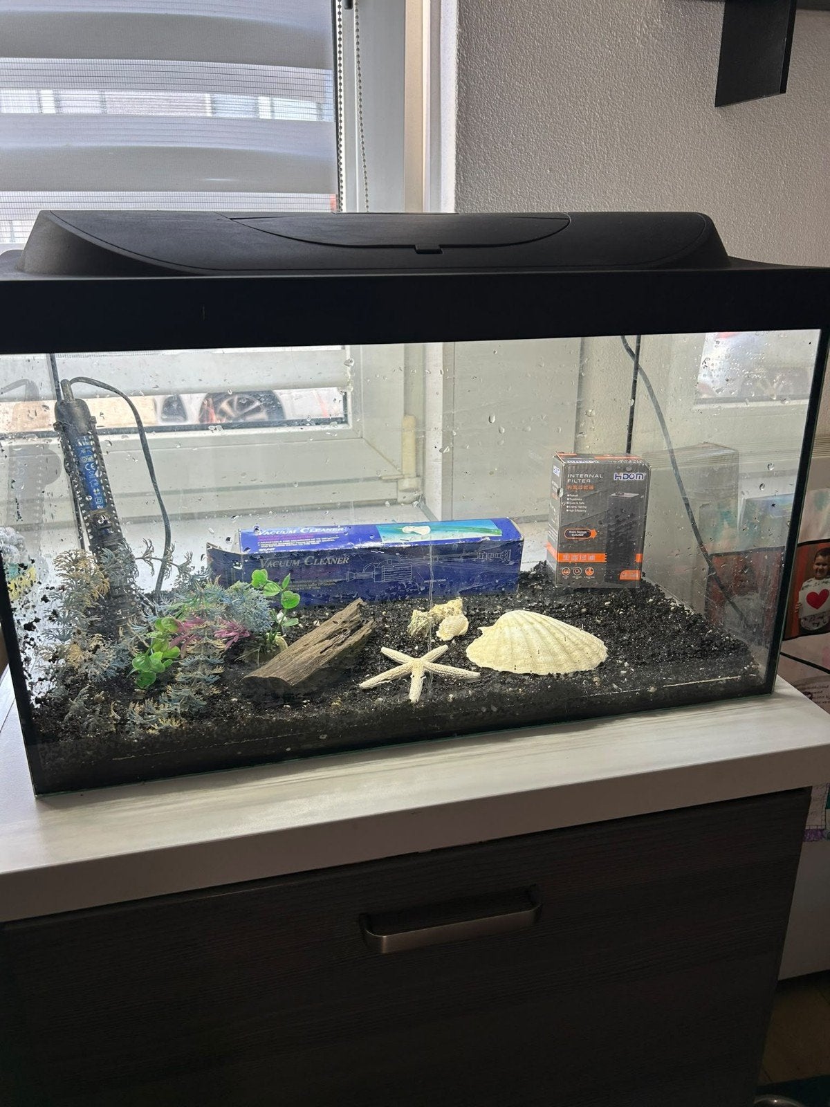 Aquarium +/- 60 liter, Ophalen, Gebruikt, Leeg aquarium