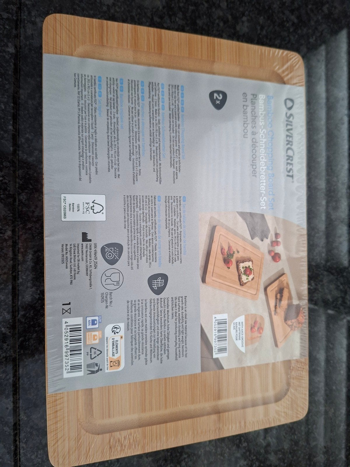 Nieuw houten 2x snijplank alleen ophalen, Ophalen, Nieuw