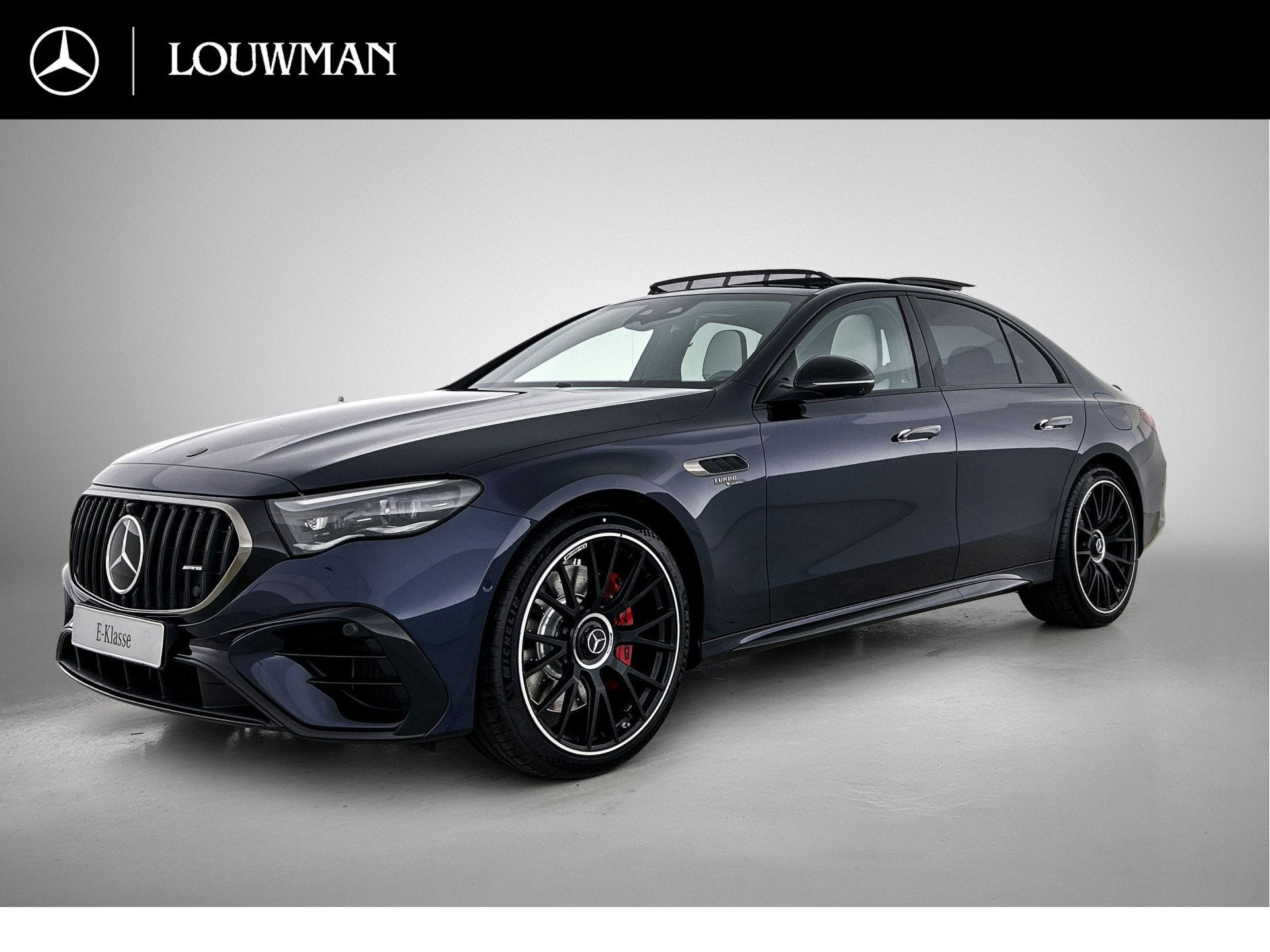 Mercedes-Benz E-Klasse AMG 53 4MATIC+ Night Edition | Premiu, Automaat, Blauw, Automatische klimaatregeling, Bedrijf