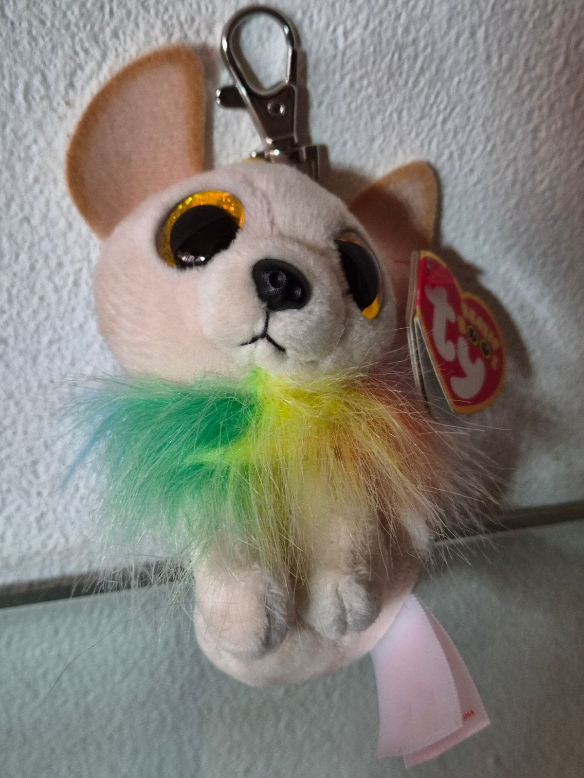 TY BEANIE BOO SLEUTELHANGER, CHEWEY CHIHUAHUA,13cm, NIEUW!, Kinderen en Baby's, Overige karakters, Nieuw, Middelgroot (20 tot 80 cm)