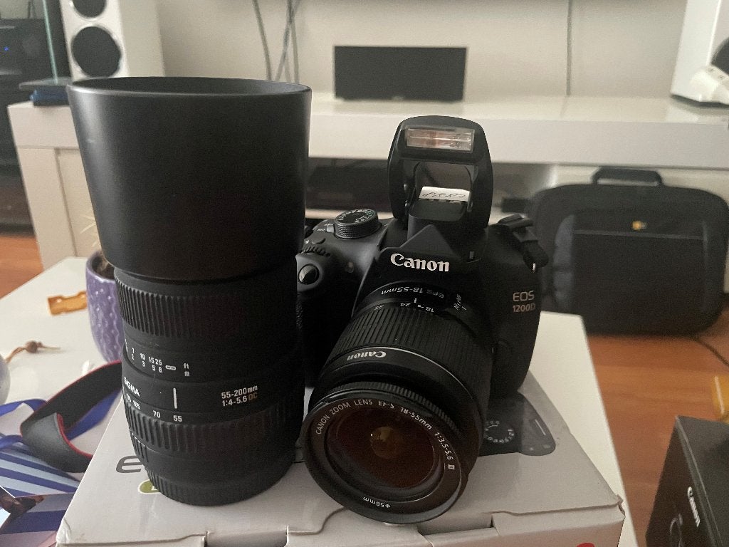 Canon 1200D 2888clicks! Full HD filmen 2 zoomlenzen +fototas, Ophalen, Spiegelreflex, Canon, 18 megapixels