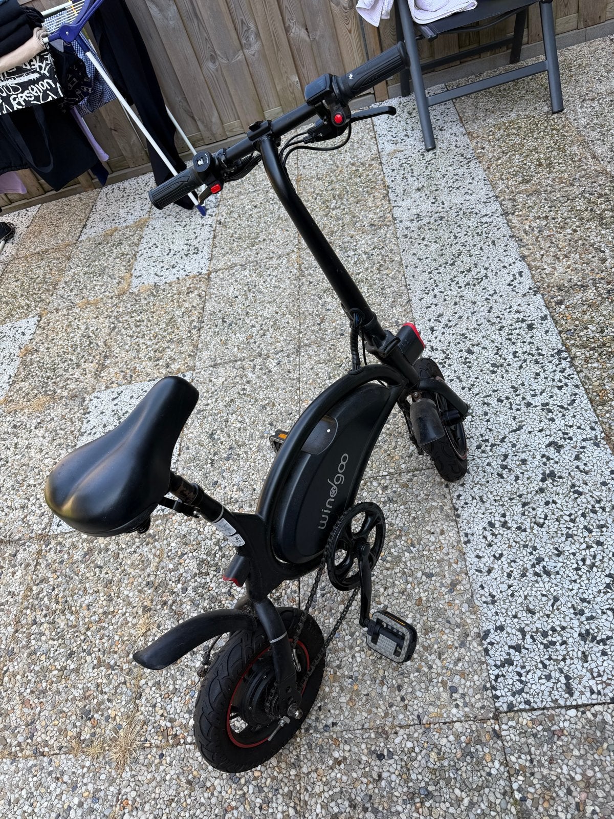 Windgoo opvouwbare elektrische fiets, Fietsen en Brommers, Elektrische fietsen, Gebruikt, Minder dan 47 cm, 30 tot 50 km per accu