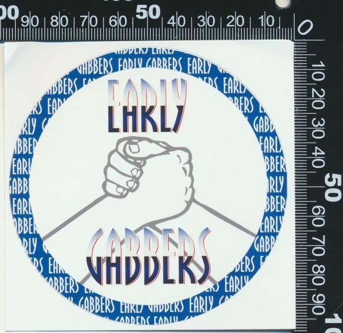 Sticker: Hardcore (53) - Early Gabbers, Ophalen of Verzenden, Zo goed als nieuw, Bedrijf of Vereniging