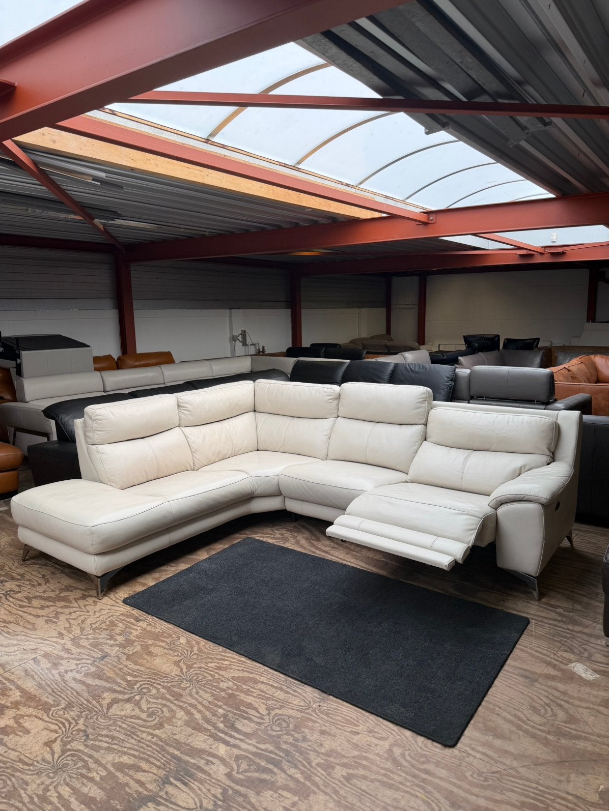 Leren hoekbank relax crème wit design bankstel Z.G.A.N., 2871SK, Verzenden, Design, Mariansoliak8@gmail.com